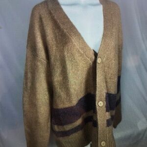 Brown Cardigan Sweater